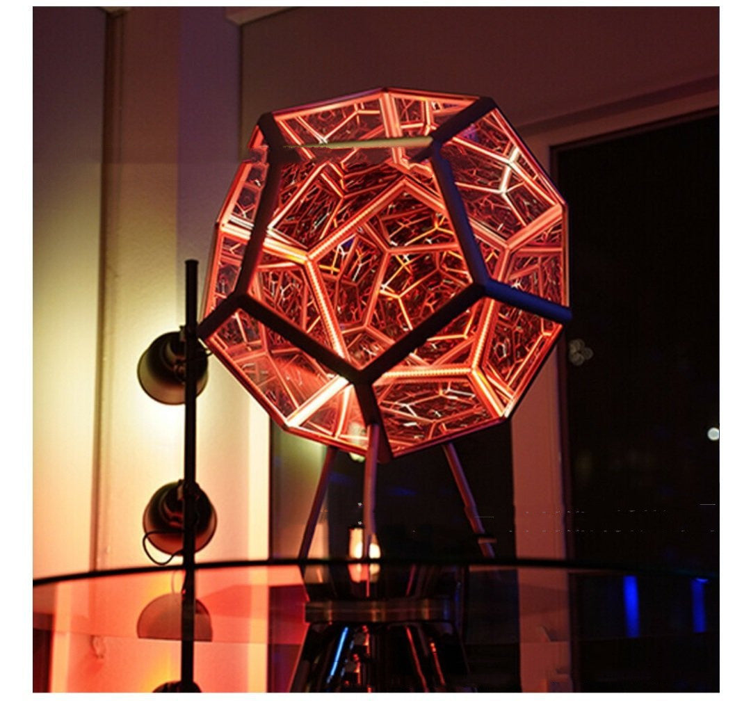 Infinite Dodecahedron Lamp